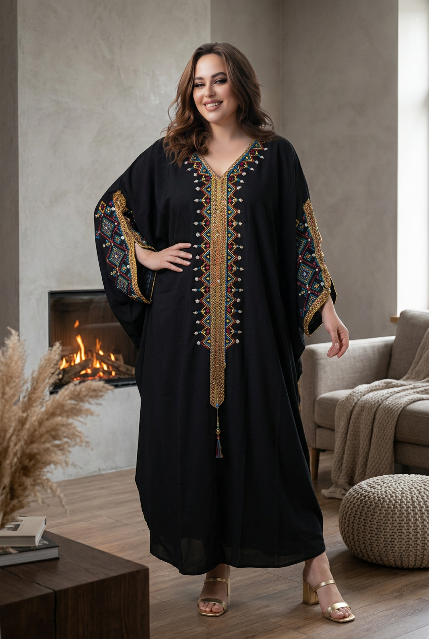 Robe kabyle de cérémonie grande taille Dihya