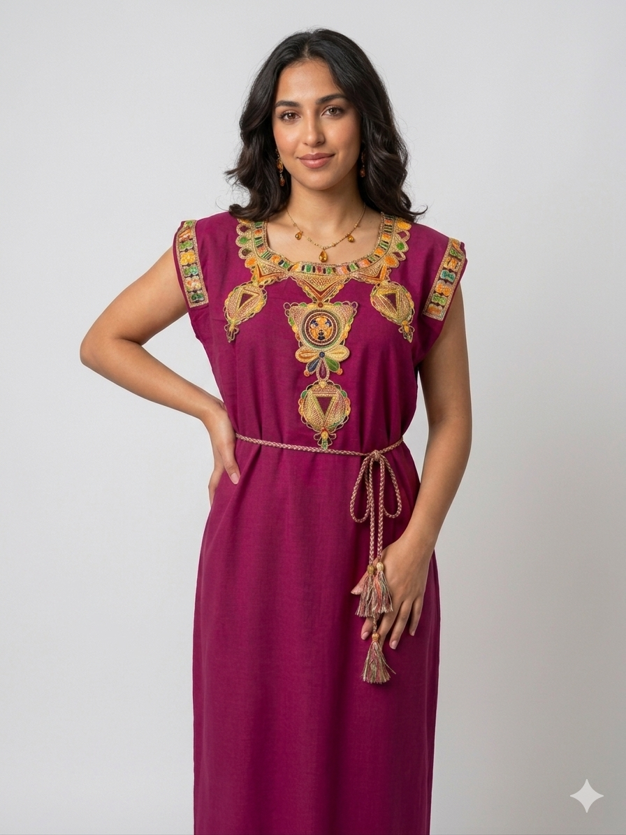 Leichtes Sommer-Kabila-Hauskleid "Itri"