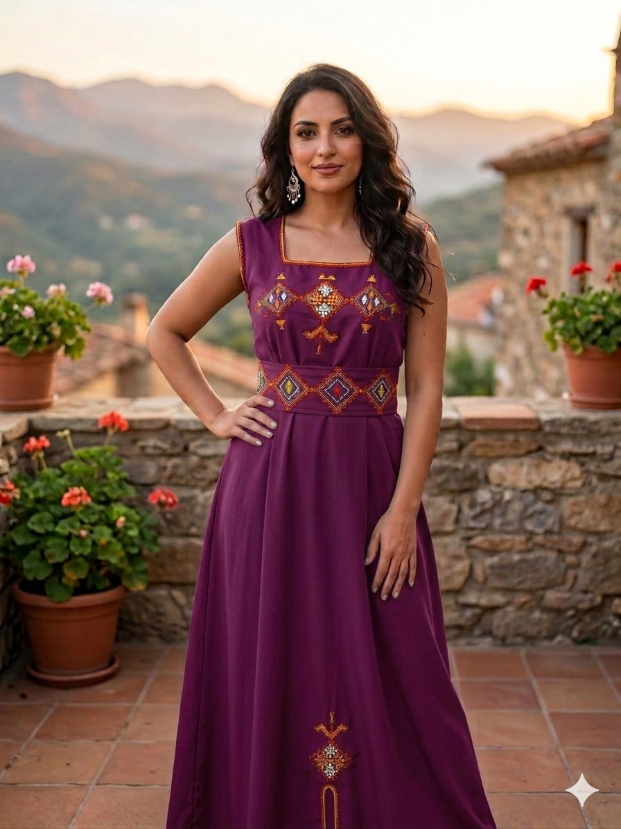 Robe Kabyle Moderne "Tafat"