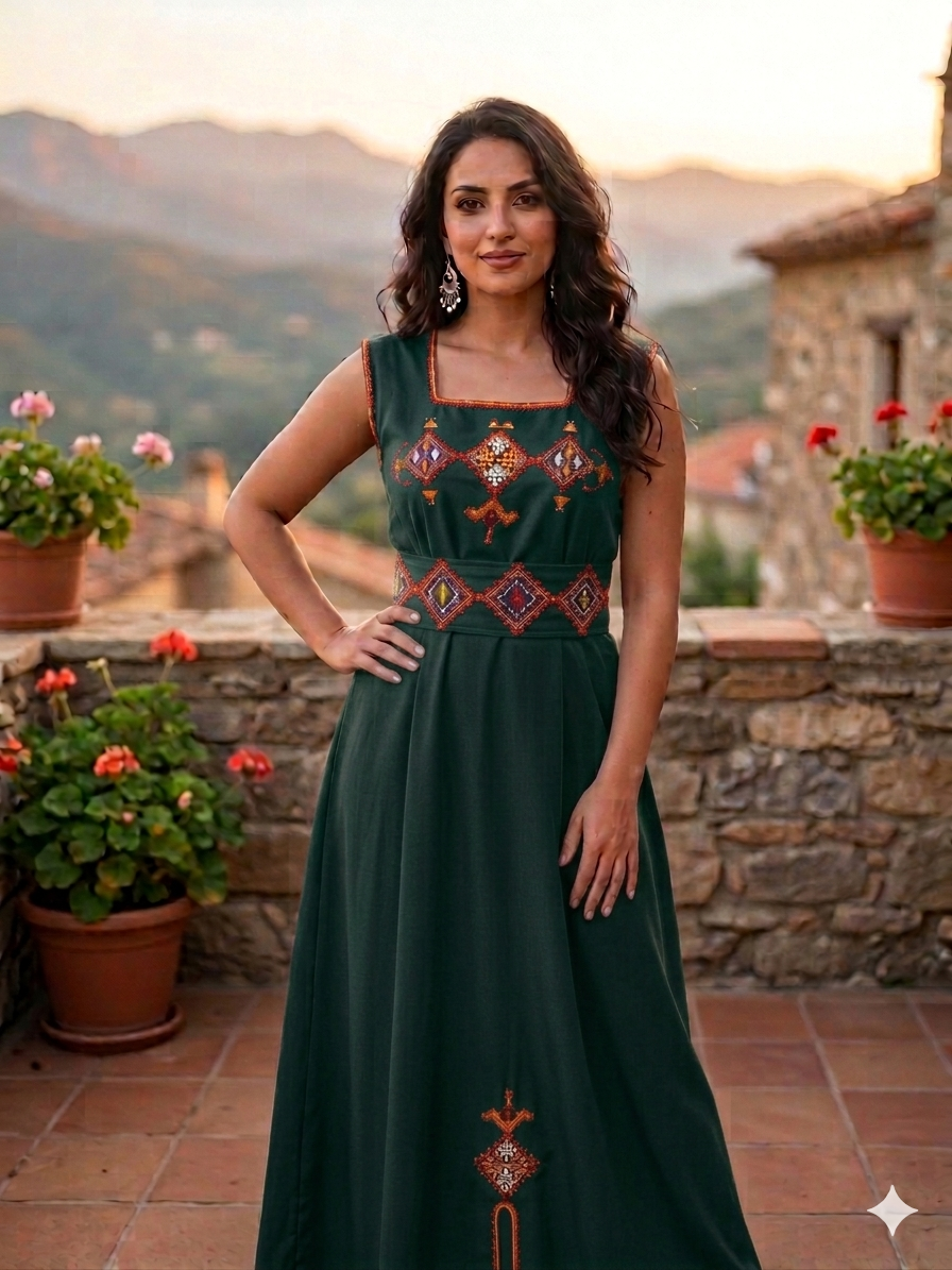 Modern Kabyle Dress "Tafat"