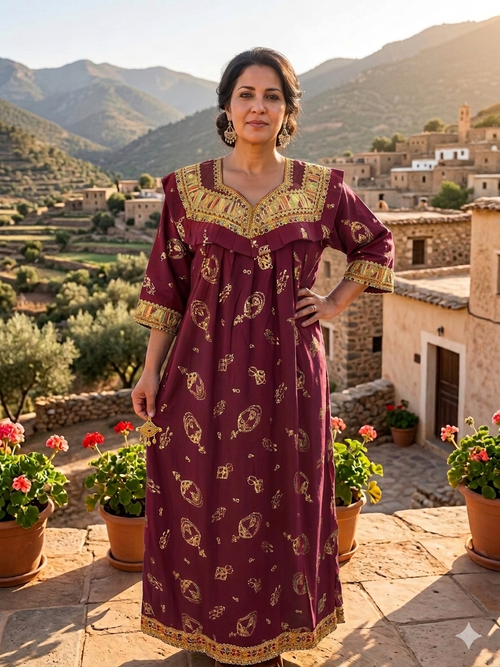 Traditionelles Sommerkleid aus der Kabylei „Asma“