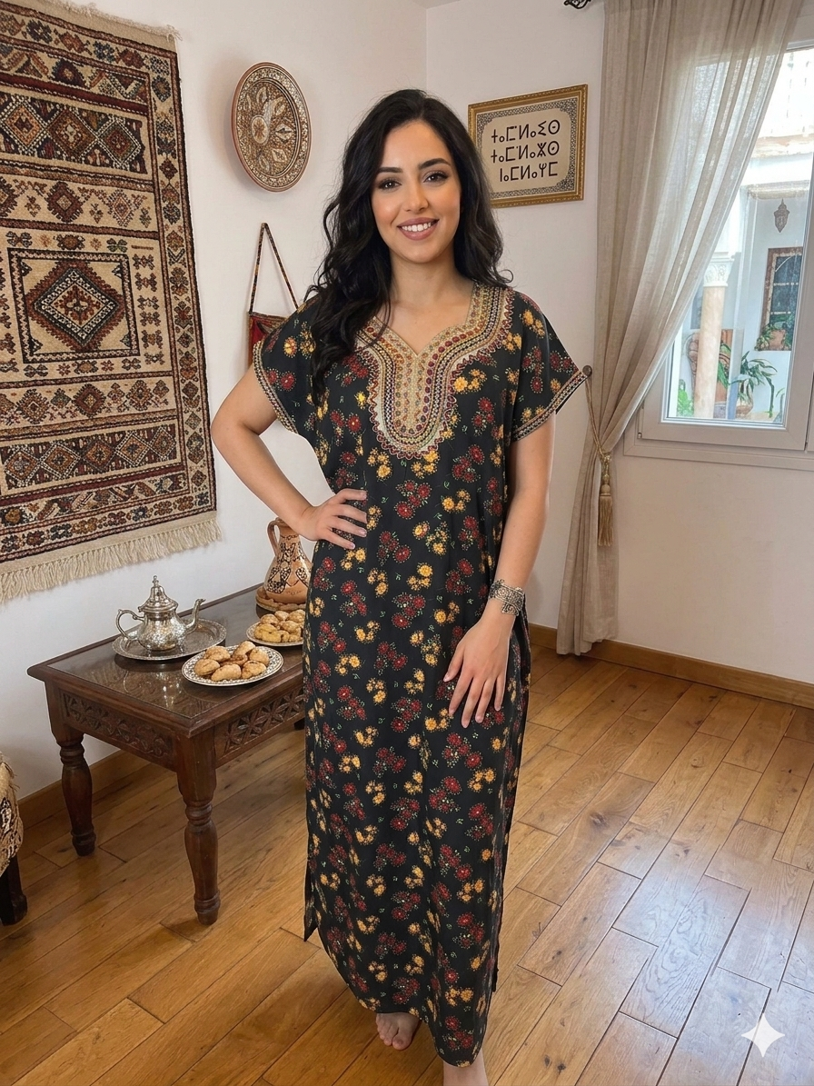 "Inès" Floral House Dress