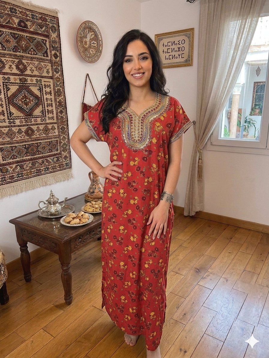 "Inès" Floral House Dress