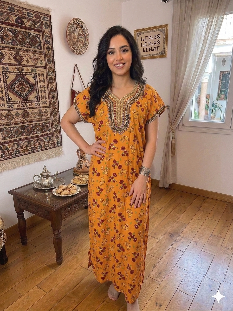 "Inès" Floral House Dress