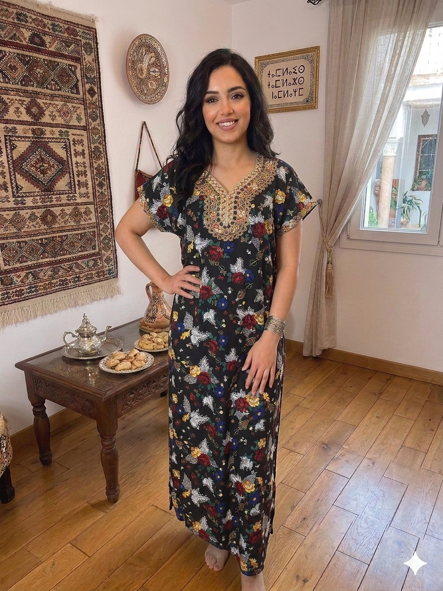 "Inès" Floral House Dress