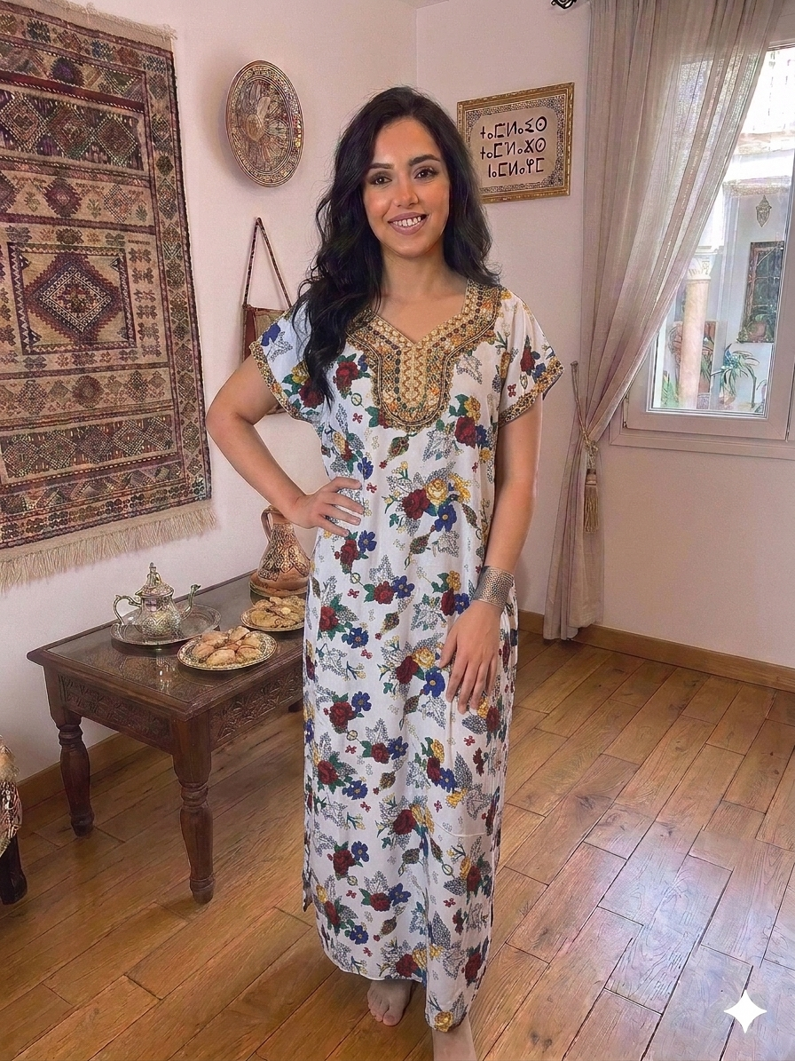 "Inès" Floral House Dress