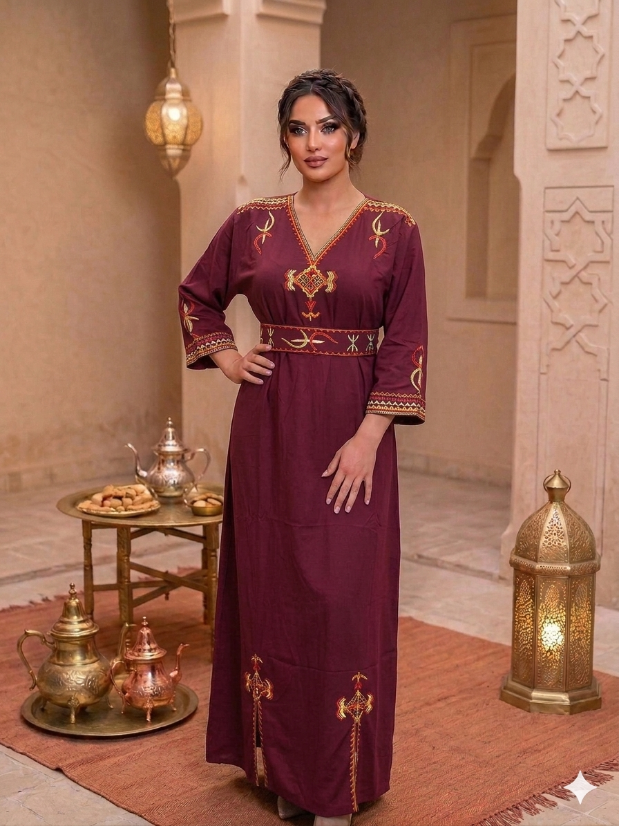 Robe Traditionnelle de Cérémonie Brodée "Liza"