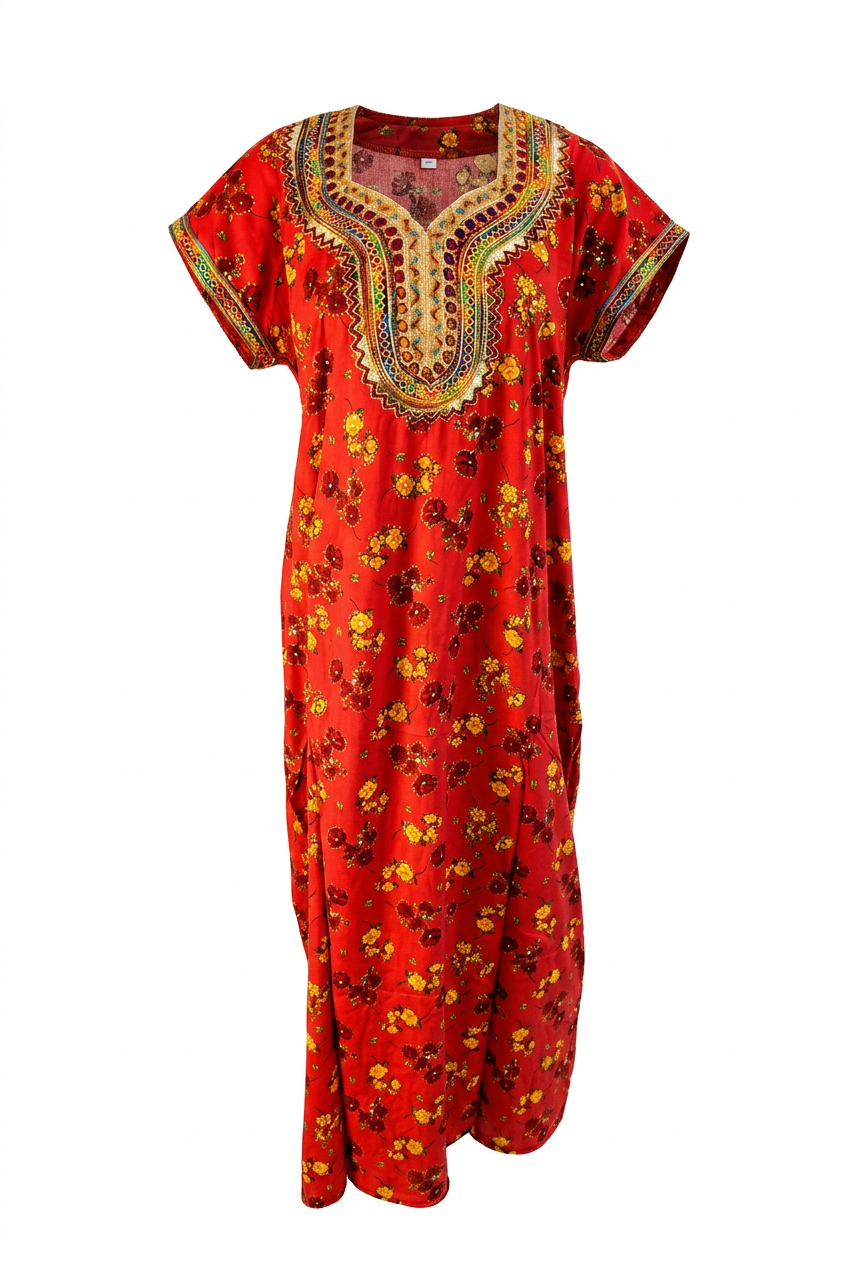Geblümtes Hauskleid „Inès“
