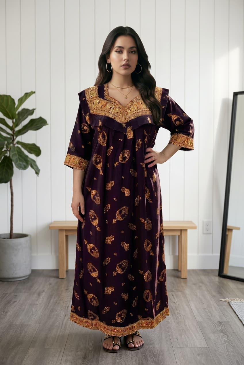 Robe Kabyle d'été maison traditionnelle "Asma"
