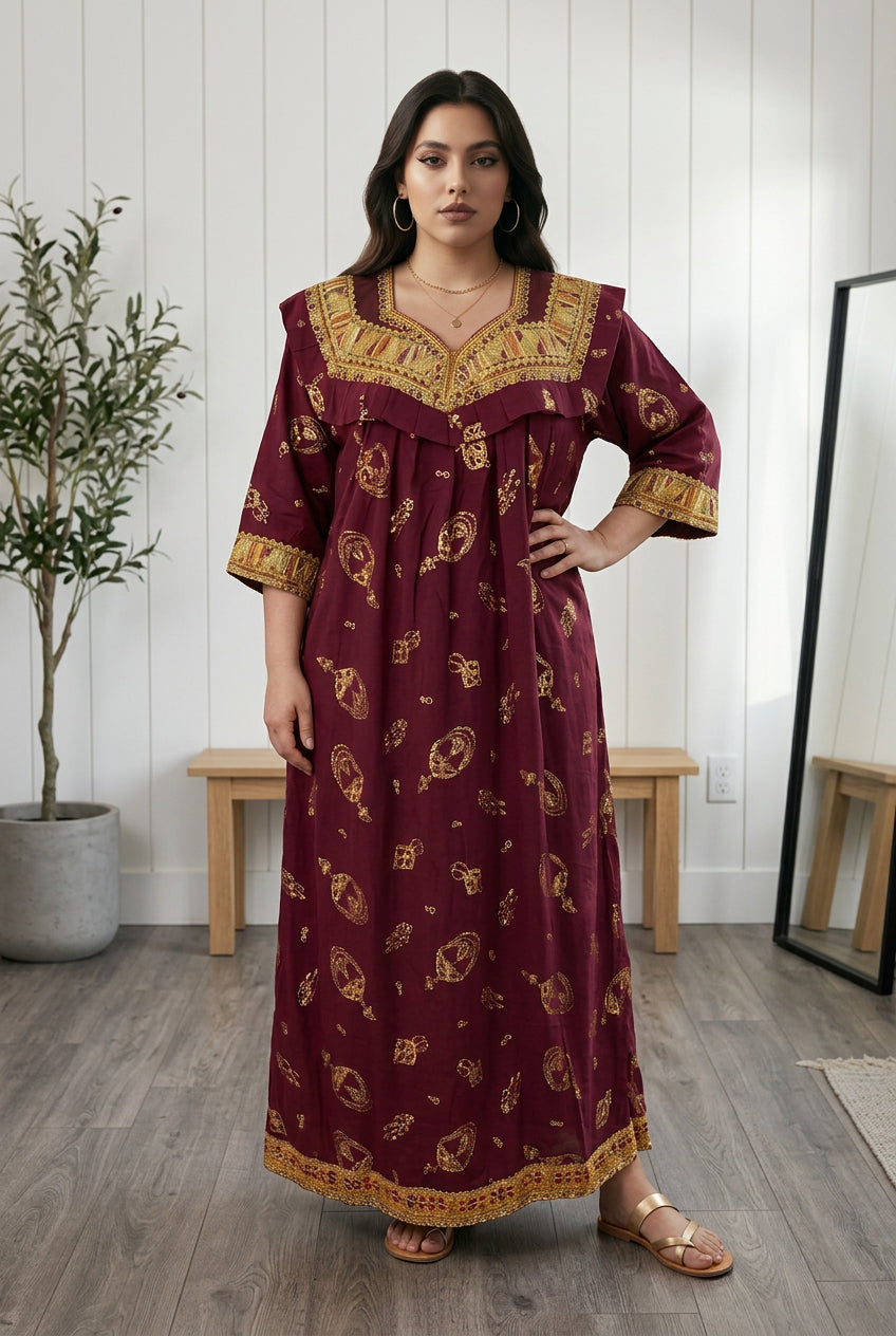 Robe Kabyle d'été maison traditionnelle "Asma"