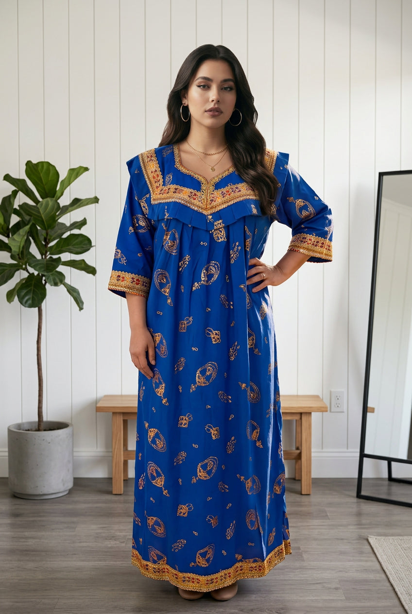 Robe Kabyle d'été maison traditionnelle "Asma"