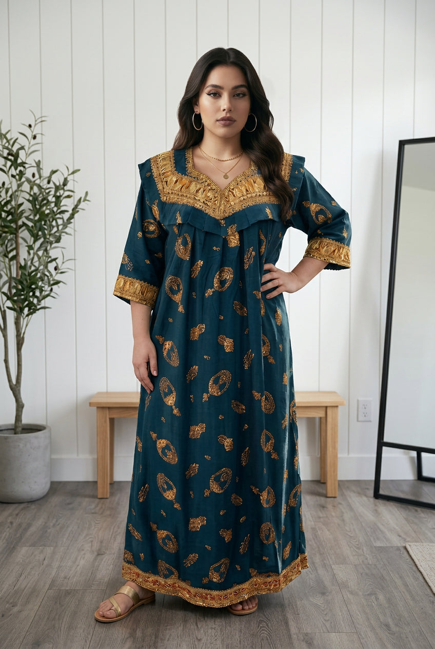 Robe Kabyle d'été maison traditionnelle "Asma"