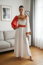 Robe Kabyle Moderne Asymétrique – "Ayur"