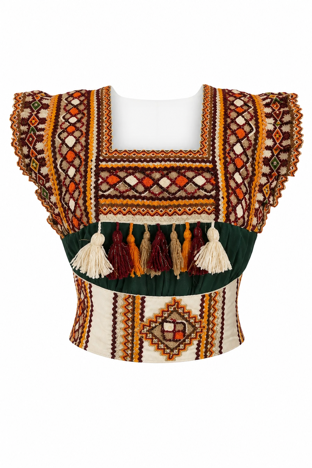 Robe Kabyle Broderie Traditionnelle & Voile Transparent "Amira"