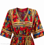Robe maison Fleurie Grande Taille " Layla"
