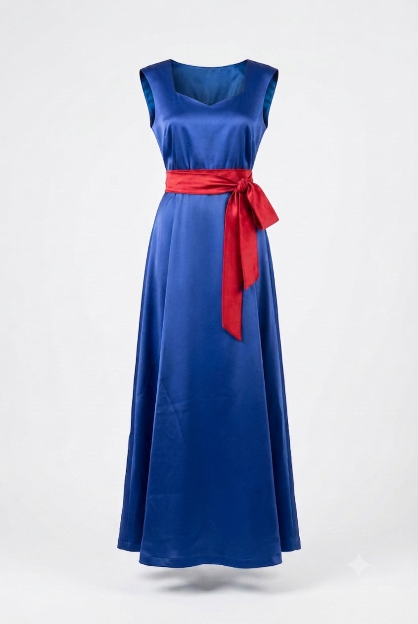 Ensemble Robe & Boléro Brodé Kabyle — Satin & Perles