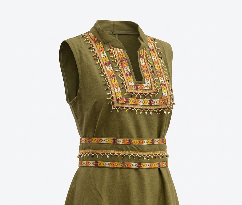 Robe Kabyle Moderne Brodée Zahra