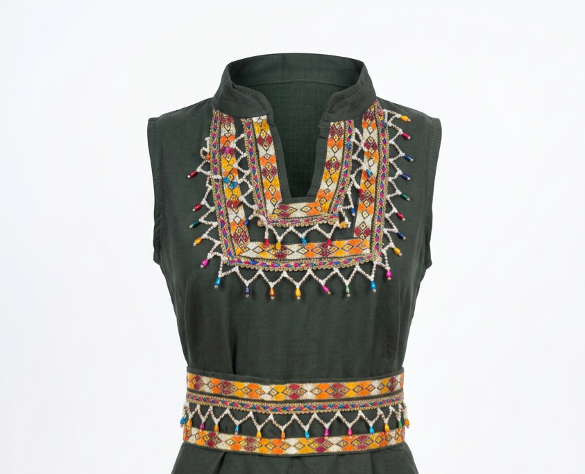 Robe Kabyle Moderne Brodée Zahra