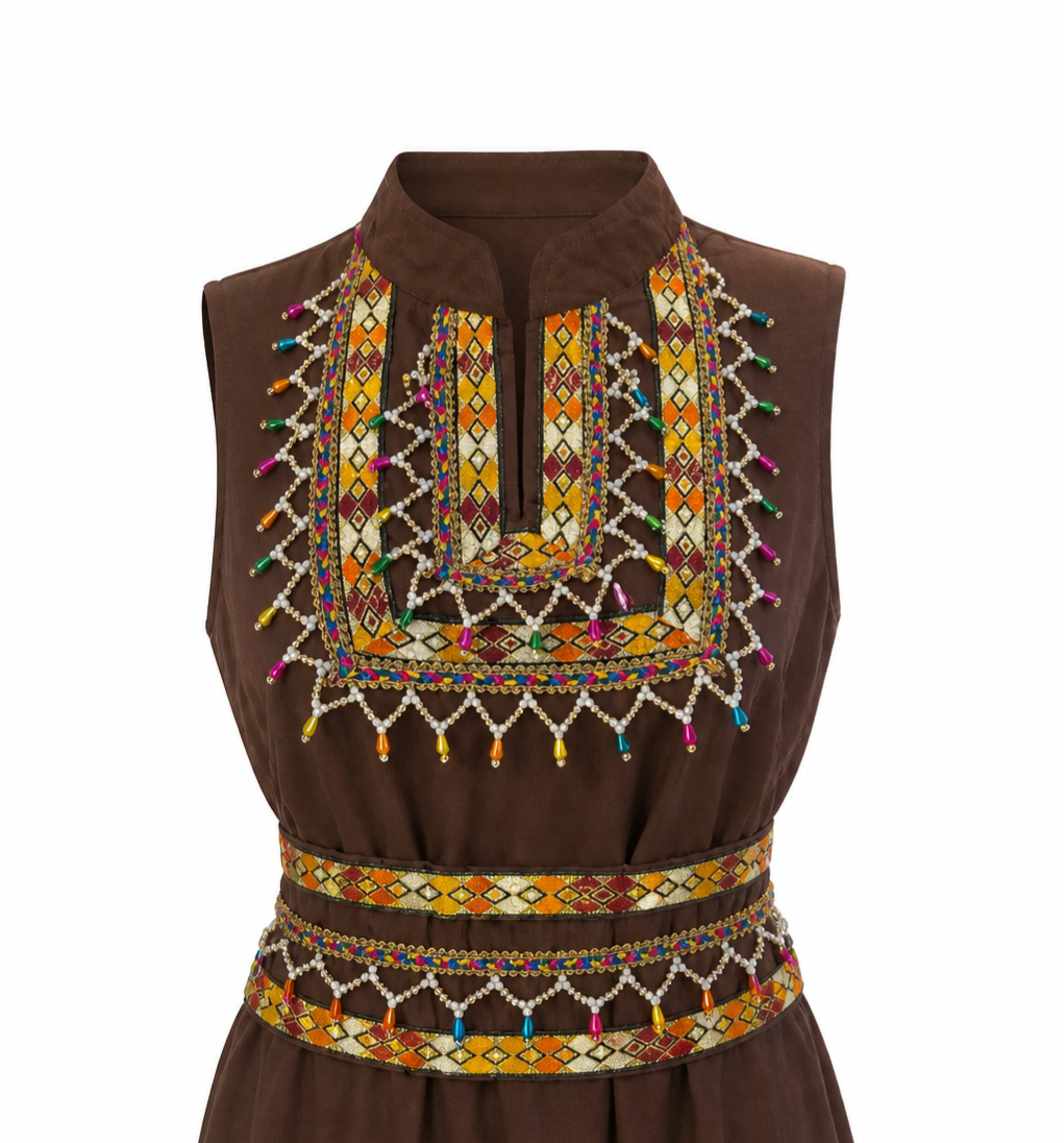Robe Kabyle Moderne Brodée Zahra