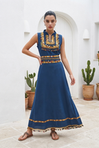 Robe Kabyle Moderne Brodée Zahra