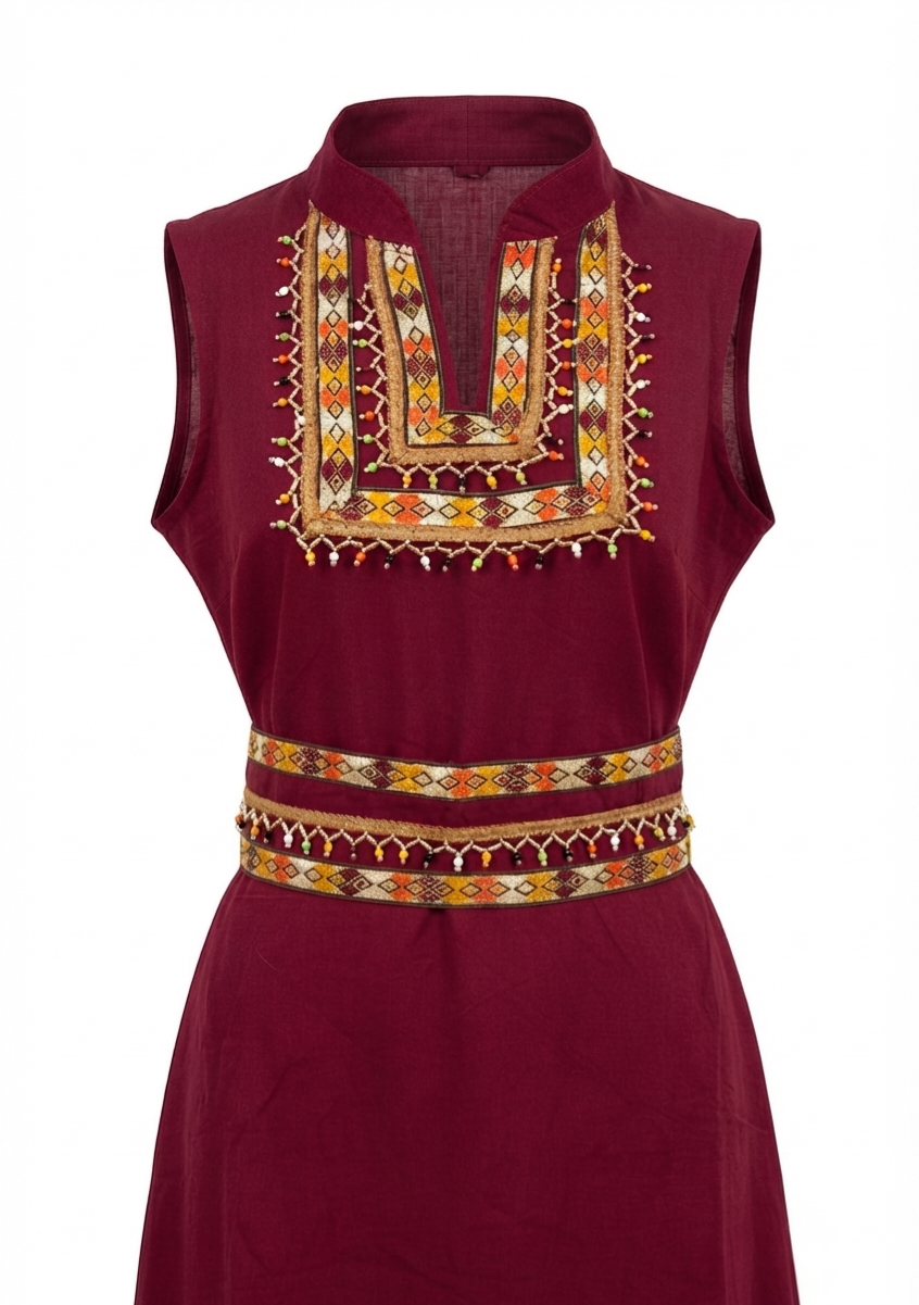 Robe Kabyle Moderne Brodée Zahra