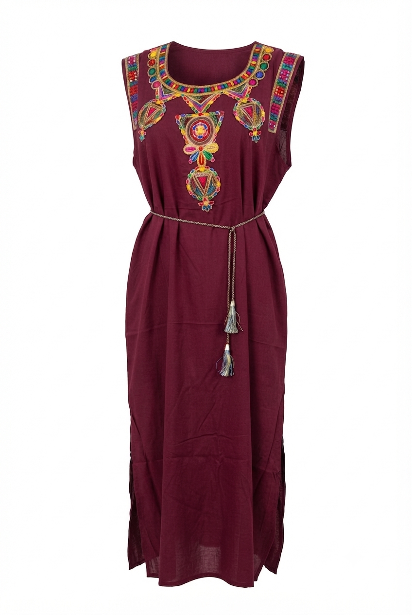 Robe kabyle de maison Itri - vue de dos