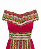 Robe kabyle de cérémonie Nawel - détail ceinture brodée