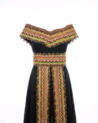 Robe kabyle de cérémonie Nawel - vue de dos avec laçage