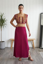 Robe Kabyle Traditionnelle Longue Brodée – Ferroudja