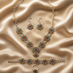 Superbe Collection de Parures de Bijoux Berbères en acier inoxydable