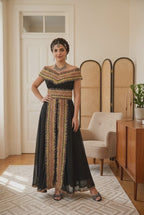 Robe Kabyle de Cérémonie à Col Brodé – Nawel