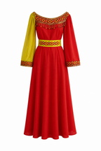 Robe Kabyle Moderne Asymétrique – "Ayur"