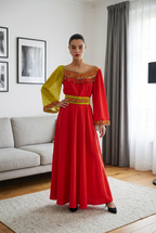 Robe Kabyle Moderne Asymétrique – "Ayur"